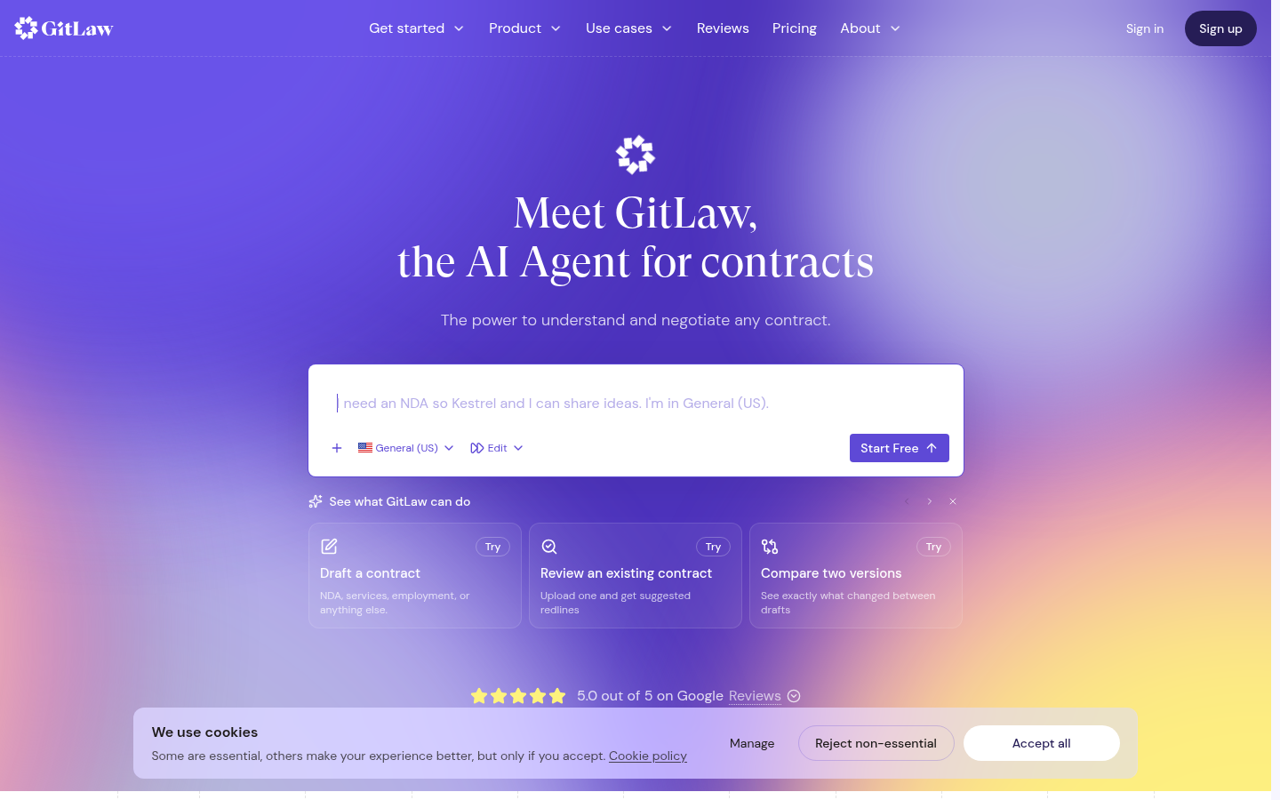 Homepage of the website, as captured