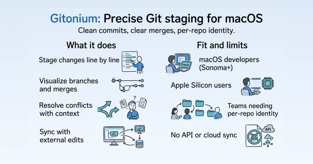 Gitonium at a glance