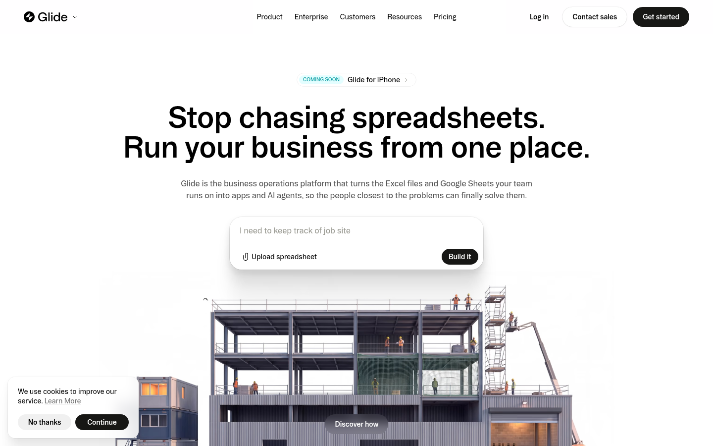 Homepage of the website, as captured