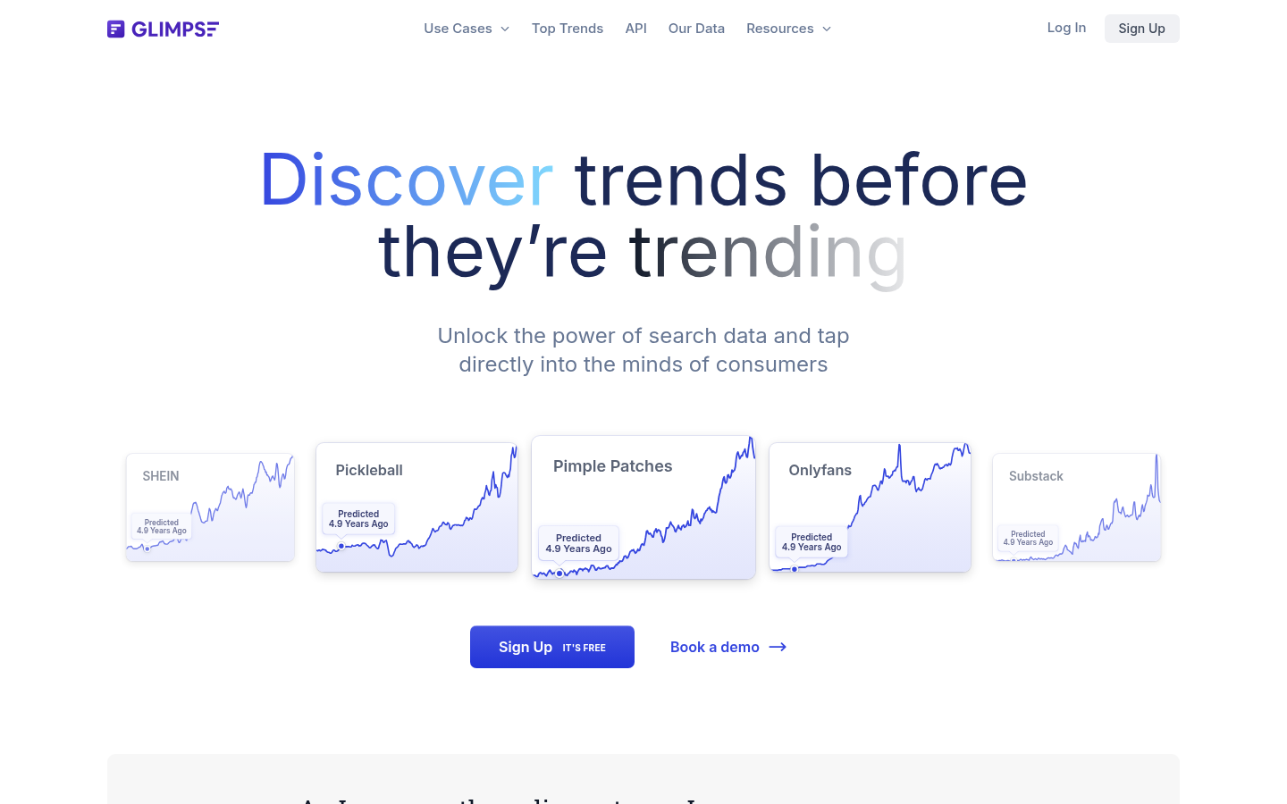 Homepage of the website, as captured