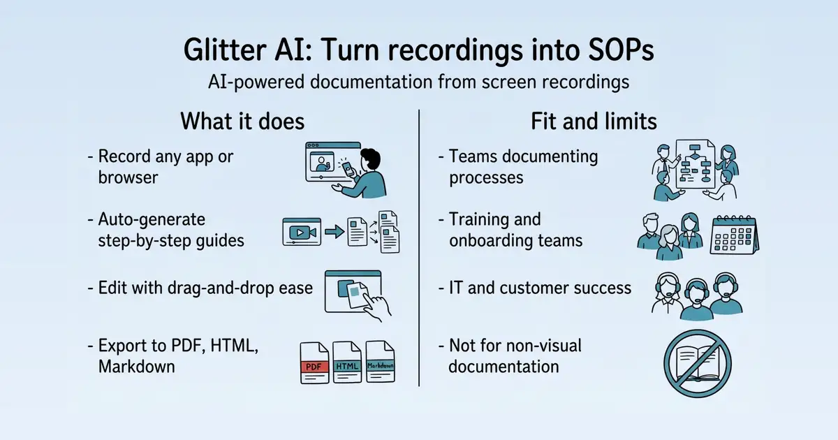 Glitter AI at a glance