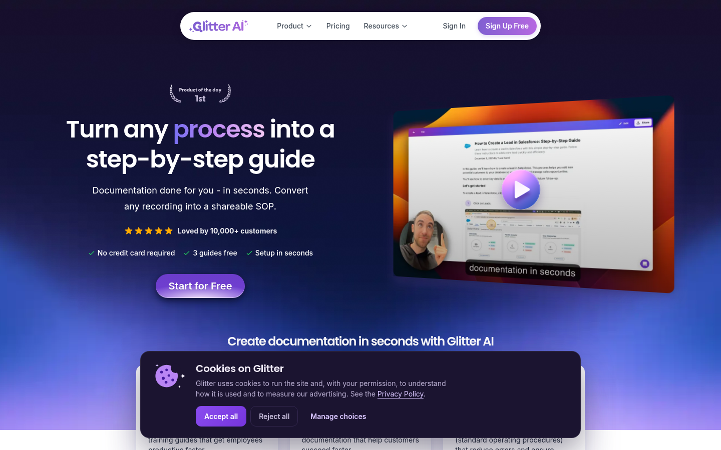 Homepage of the website, as captured