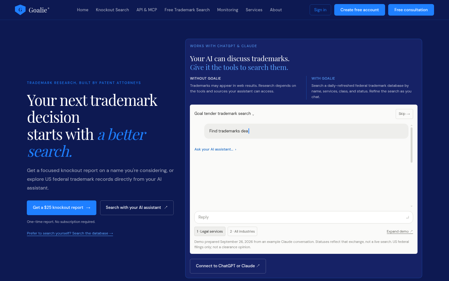 Homepage of the website, as captured