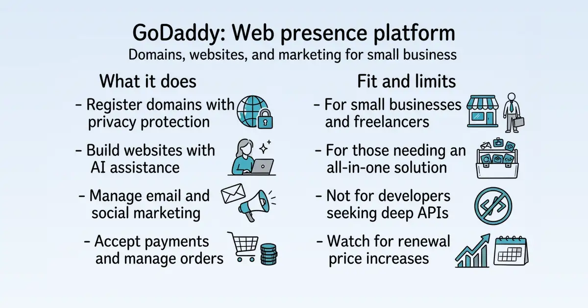 GoDaddy at a glance