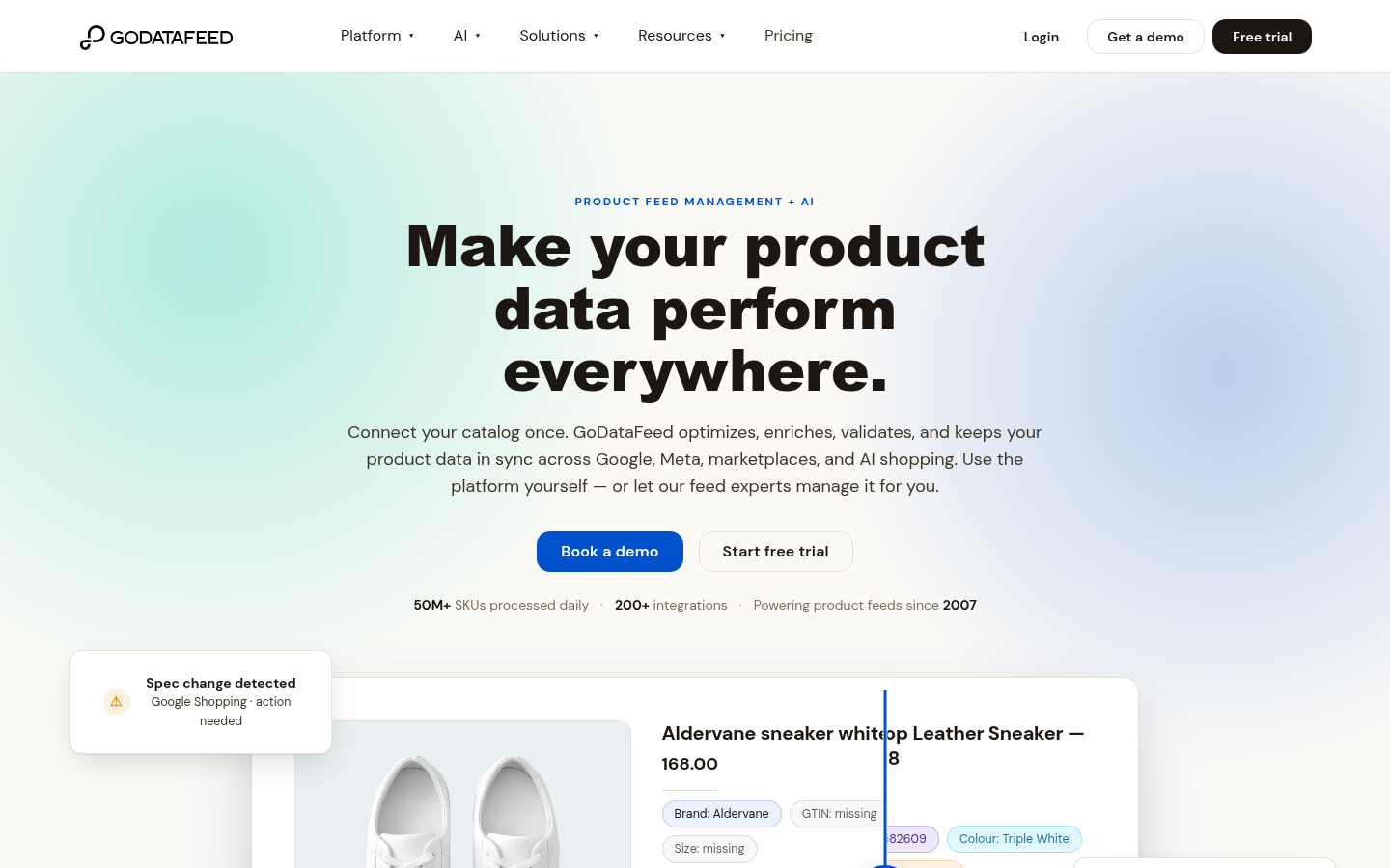 Homepage of the website, as captured