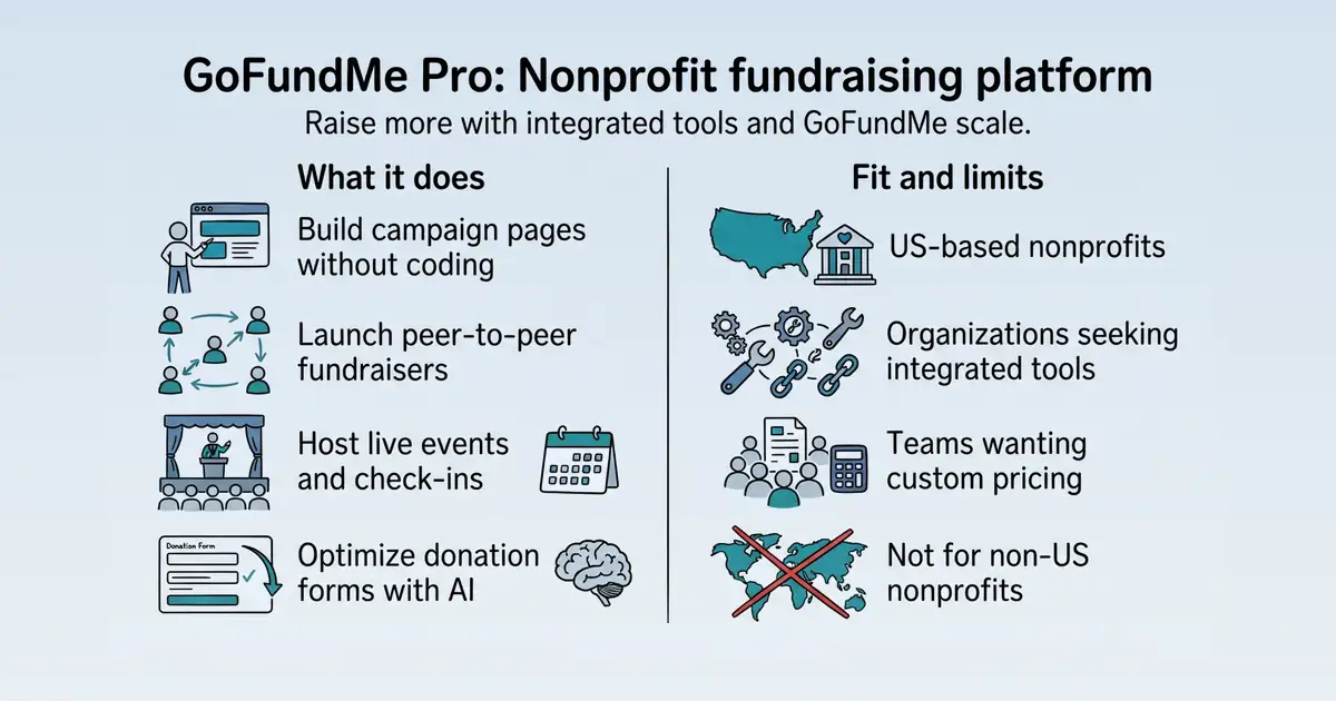GoFundMe Pro at a glance