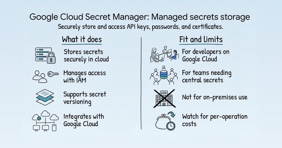 Google Cloud Secret Manager at a glance