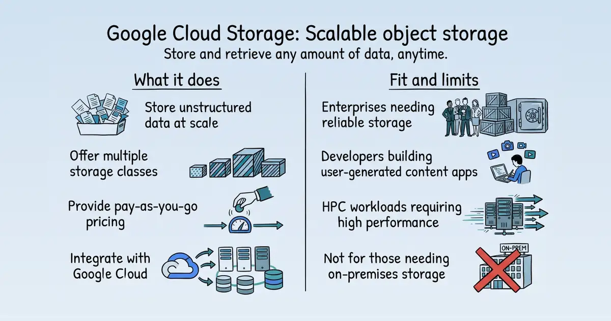 Google Cloud Storage at a glance