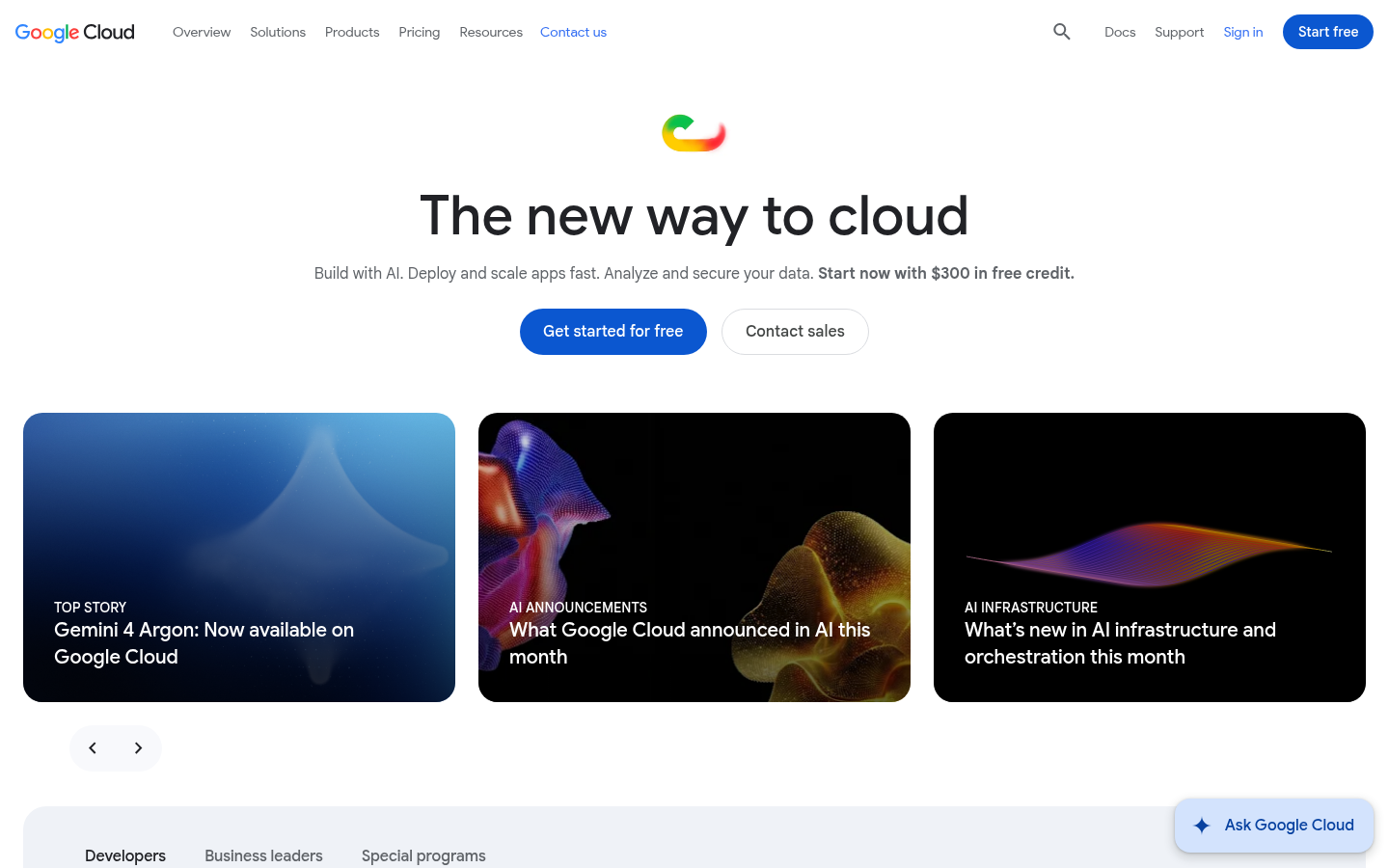 Homepage of the website, as captured