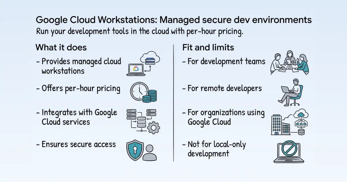 Google Cloud Workstations at a glance
