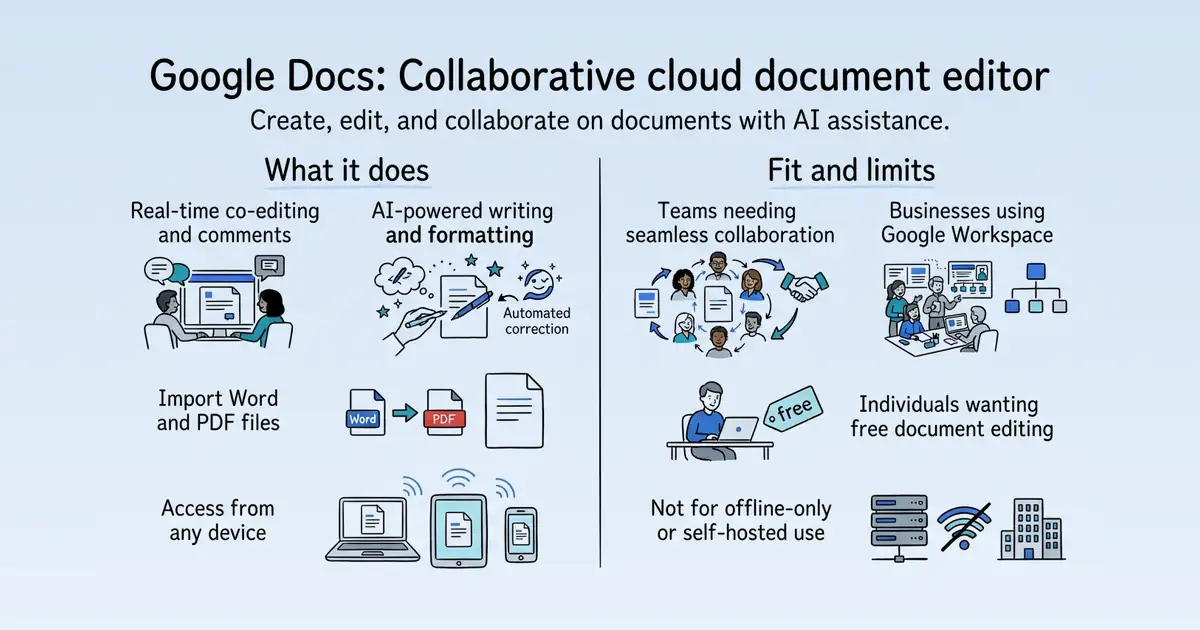 Google Docs at a glance