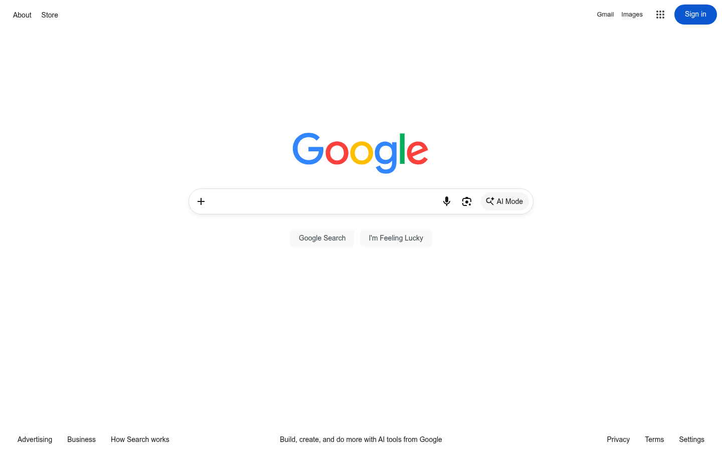 Homepage of the website, as captured