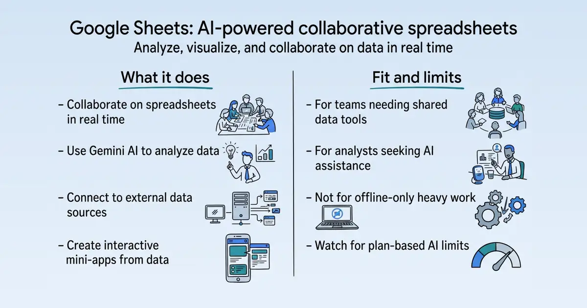 Google Sheets at a glance