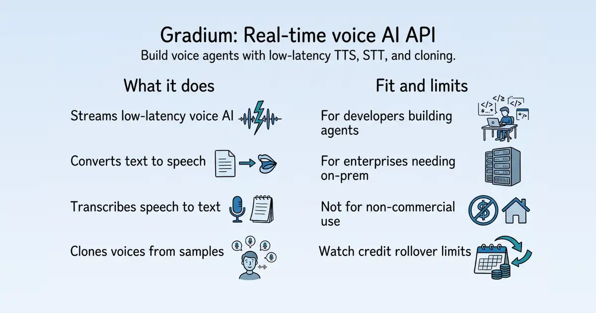 Gradium at a glance