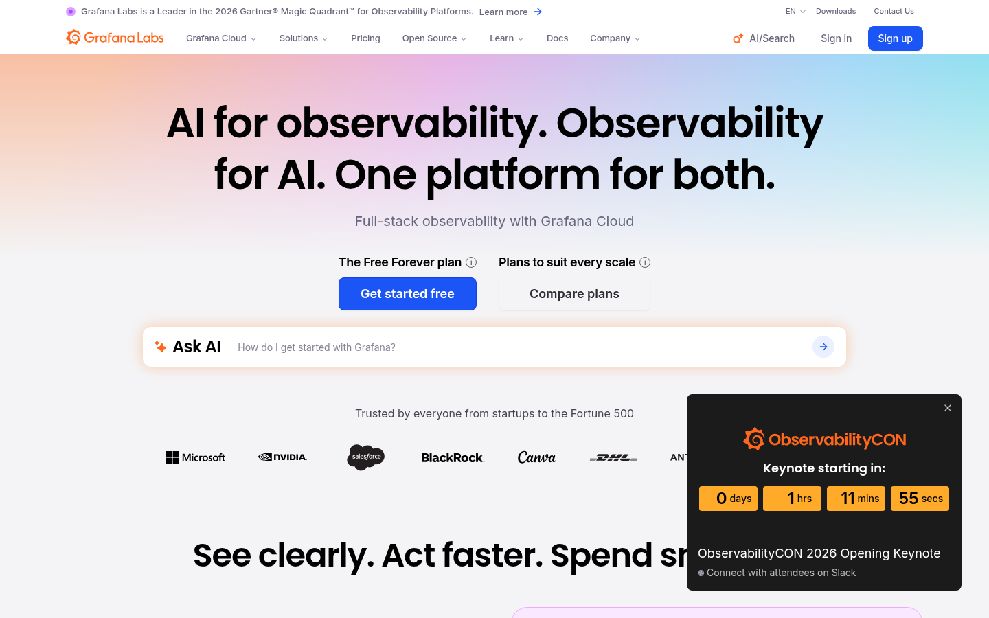 Homepage of the website, as captured