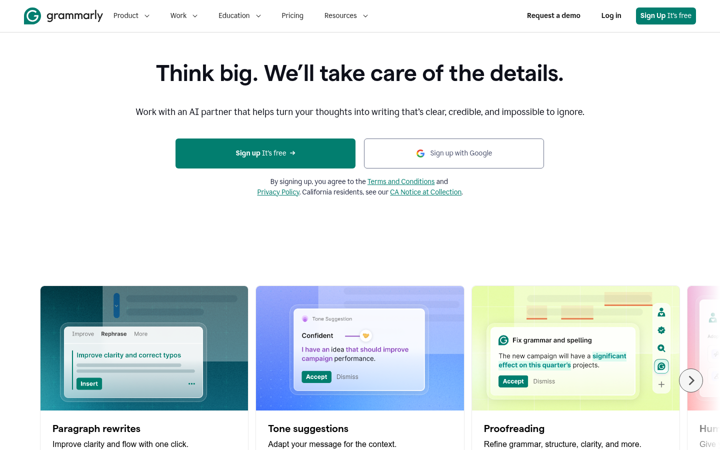 Homepage of the website, as captured