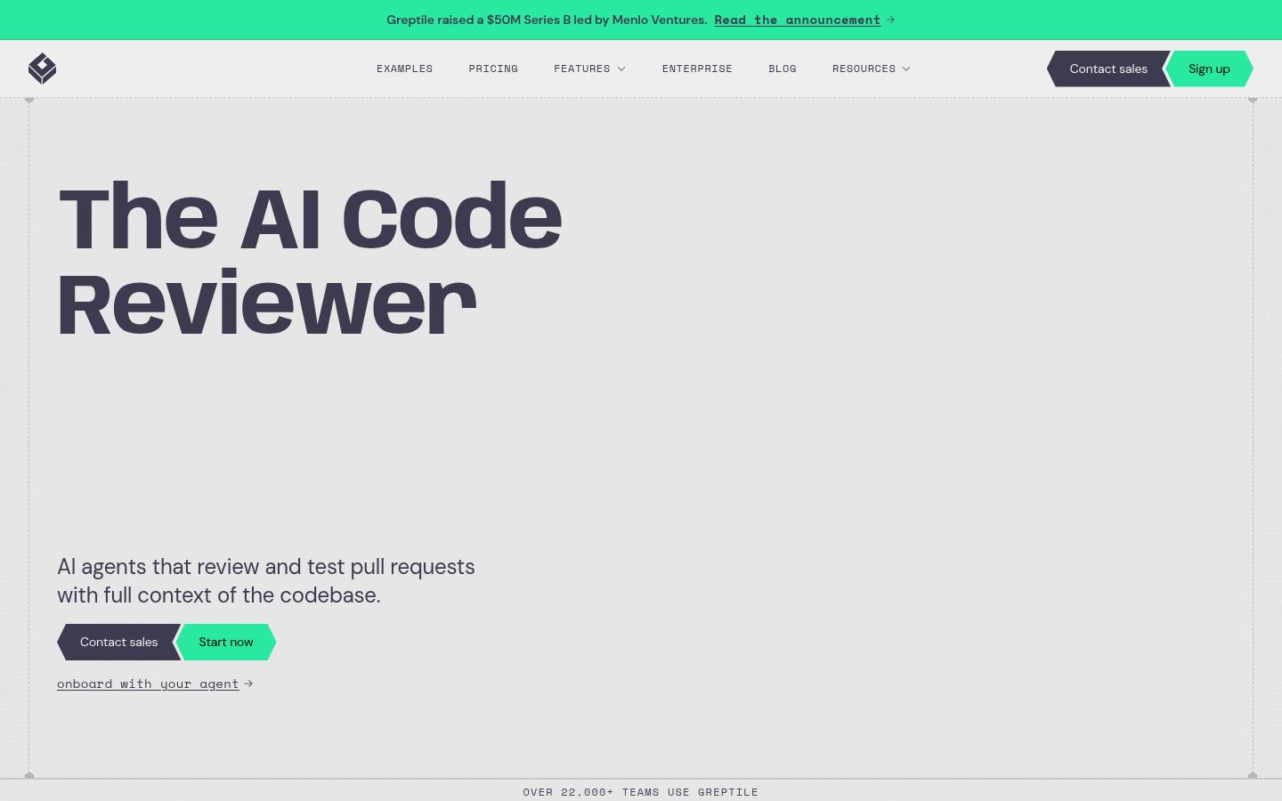 Homepage of the website, as captured