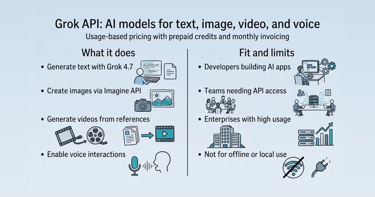 Grok API at a glance