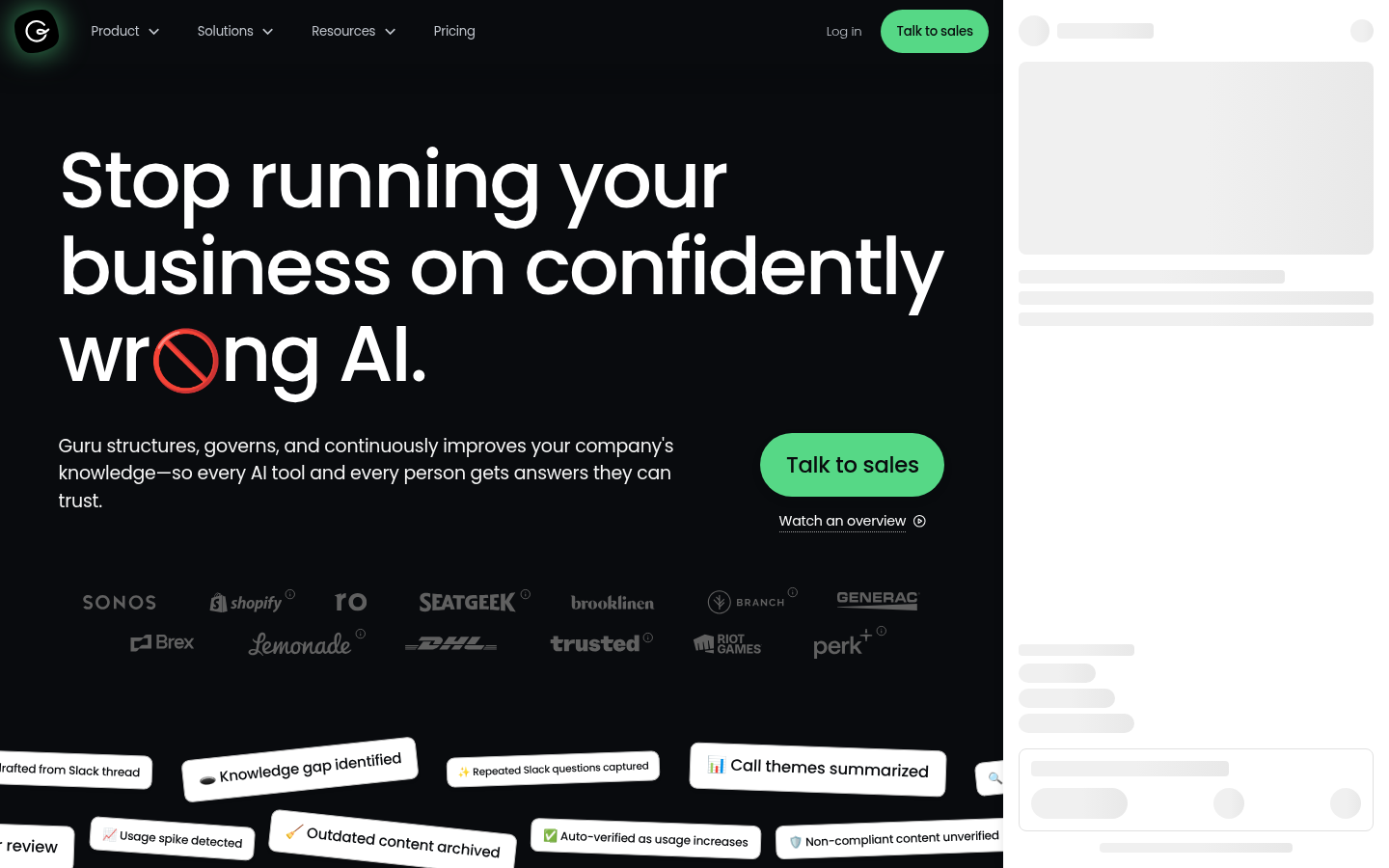 Homepage of the website, as captured