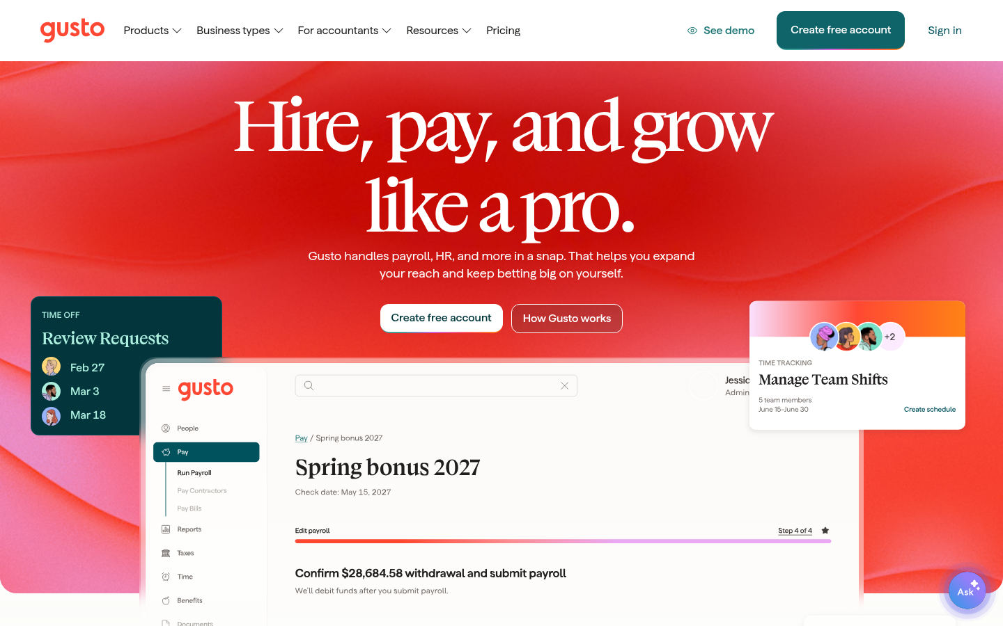 Homepage of the website, as captured