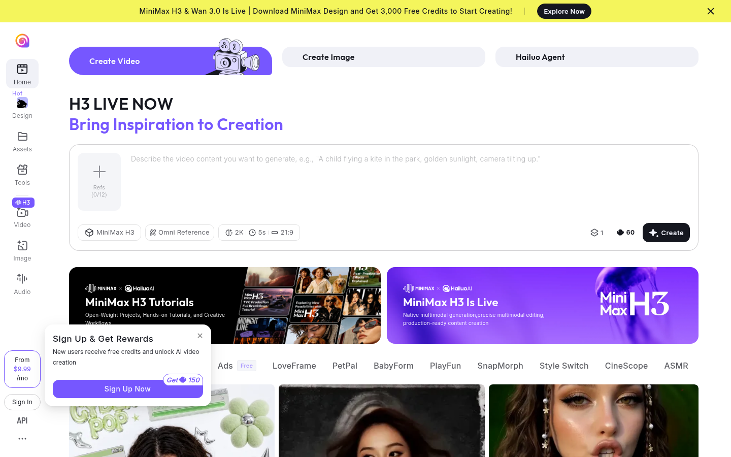 Homepage of the website, as captured