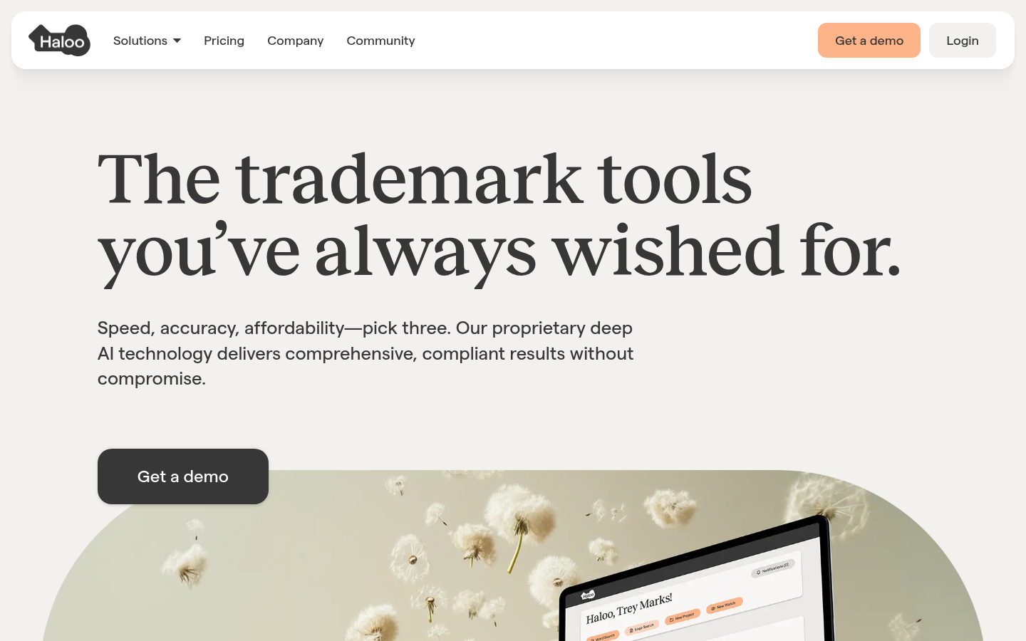 Homepage of the website, as captured