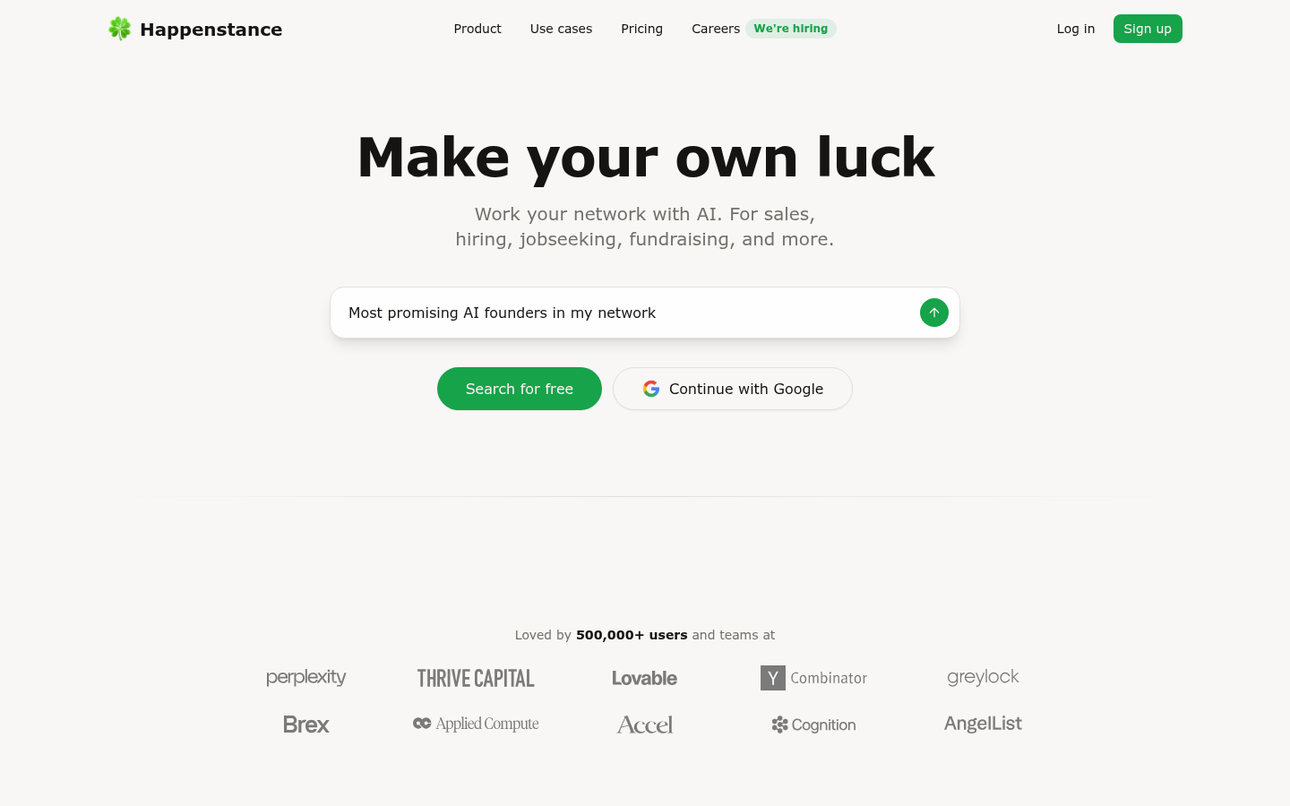 Homepage of the website, as captured