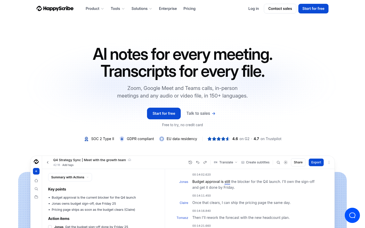 Homepage of the website, as captured
