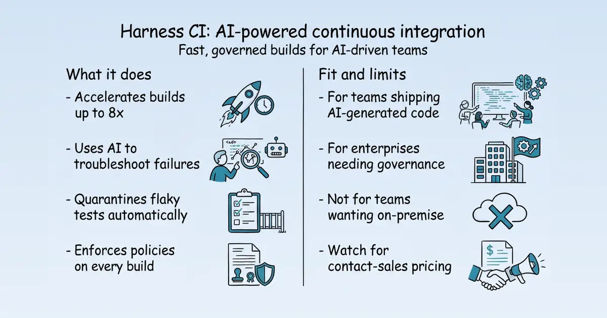 Harness CI at a glance