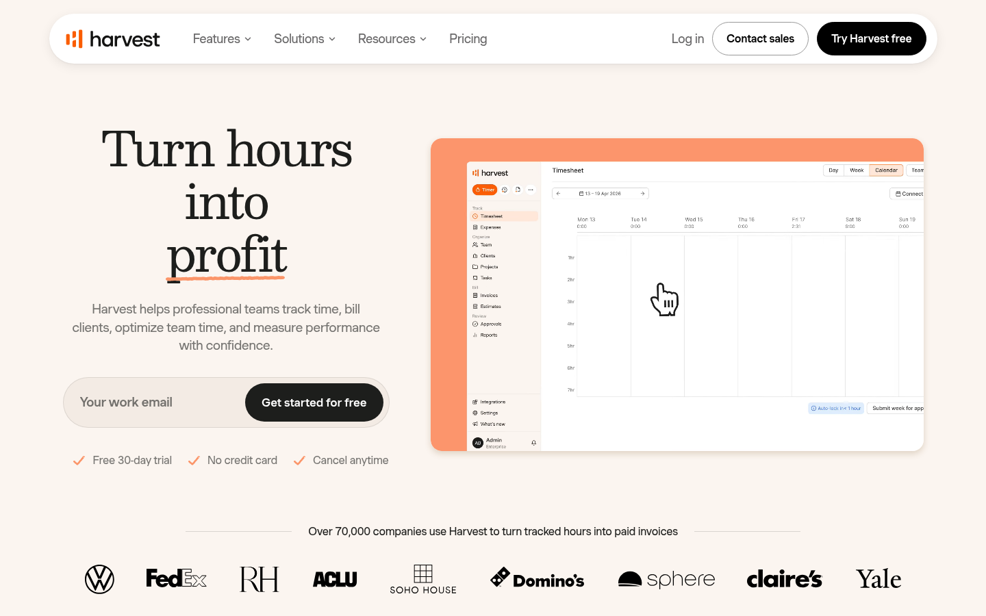 Homepage of the website, as captured
