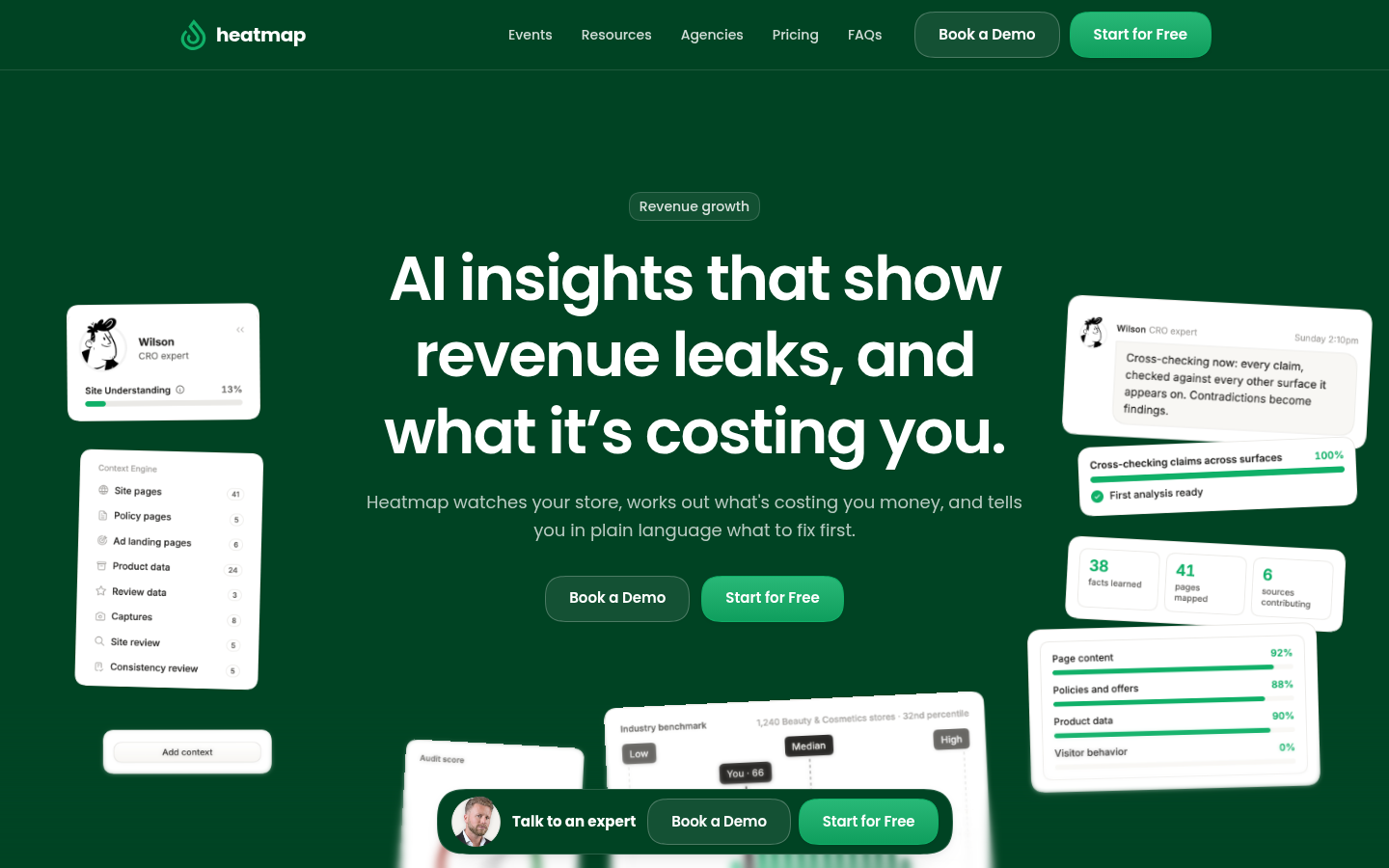 Homepage of the website, as captured