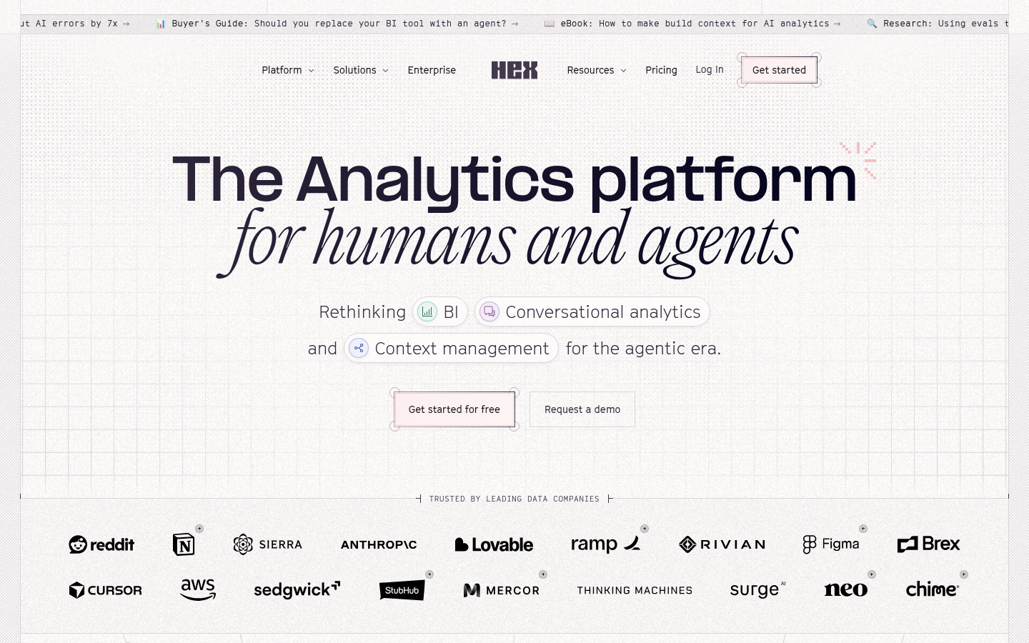 Homepage of the website, as captured