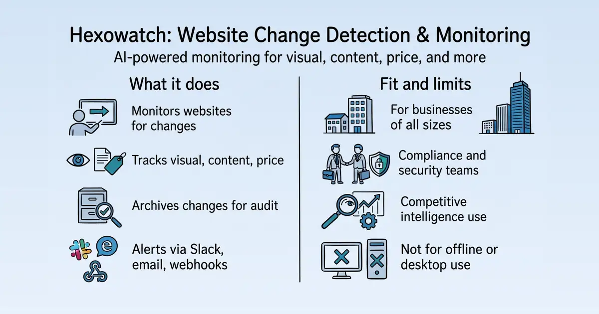 Hexowatch at a glance