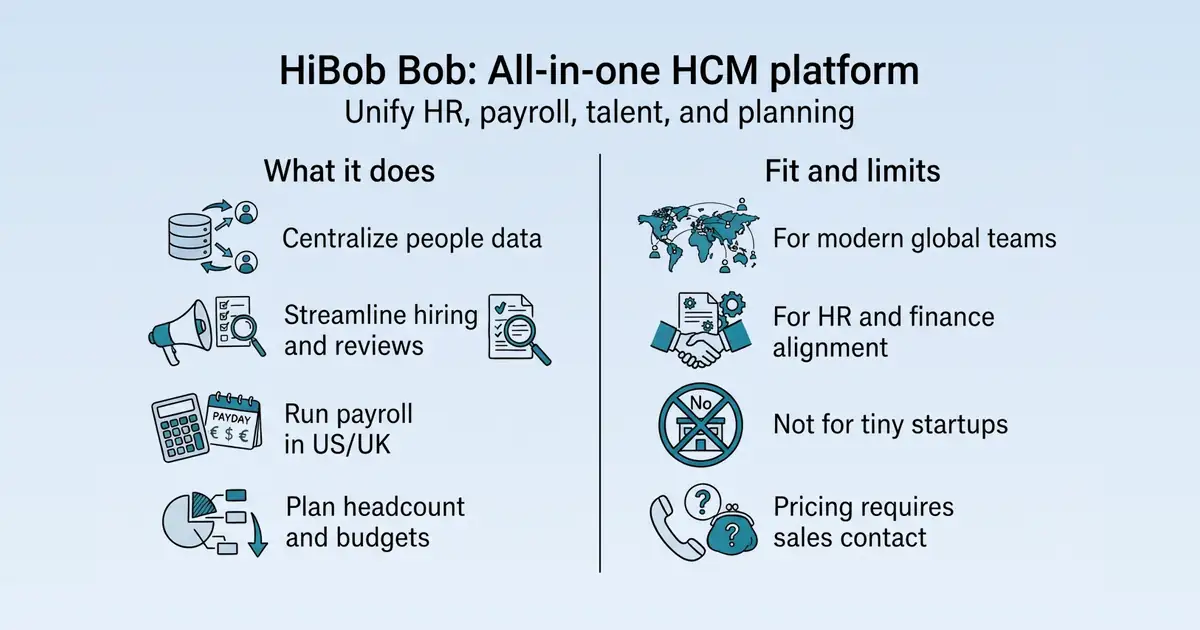 HiBob Bob at a glance