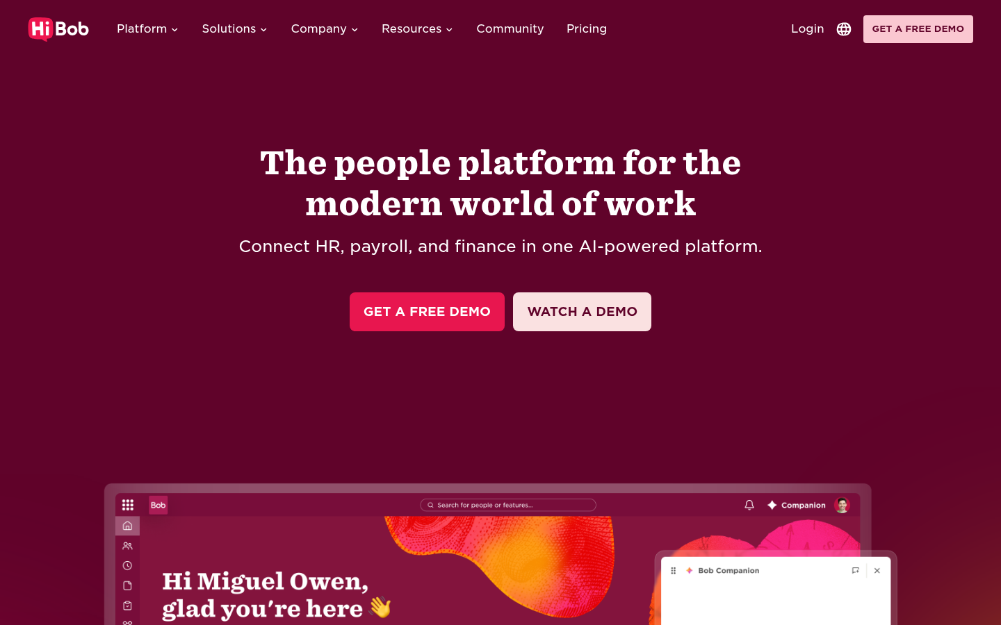 Homepage of the website, as captured