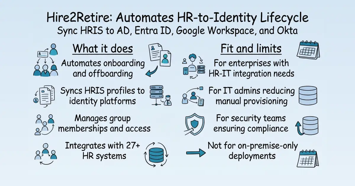 Hire2Retire by RoboMQ at a glance