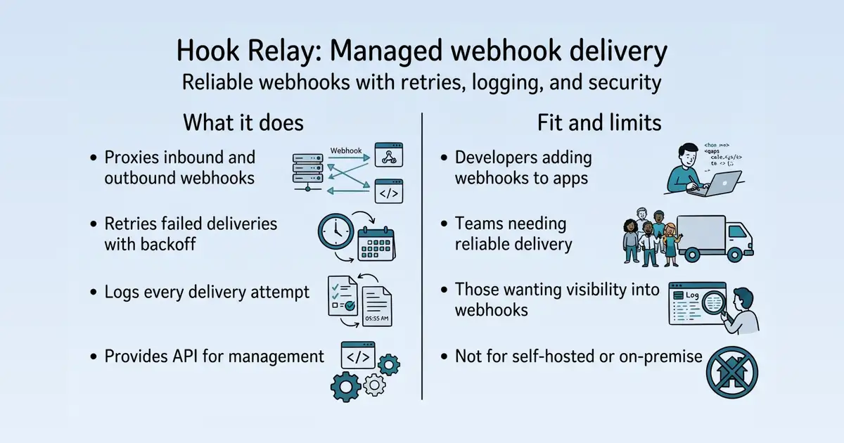 Hook Relay at a glance