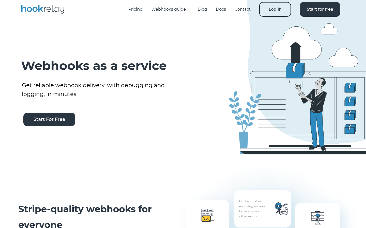 Homepage of the website, as captured