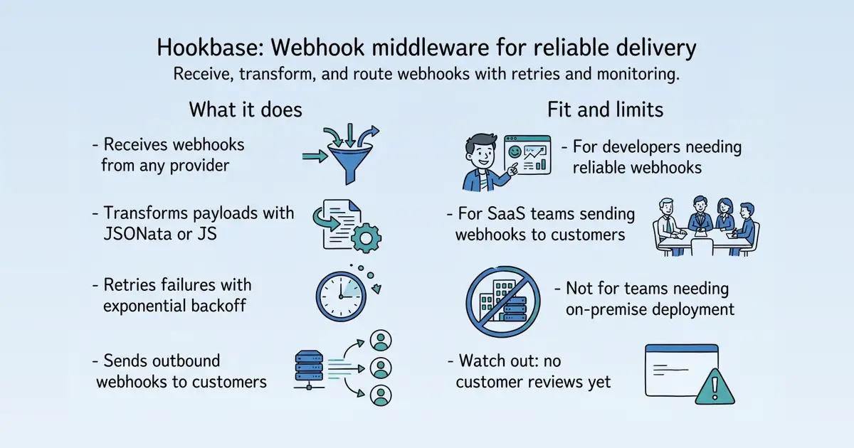 Hookbase at a glance