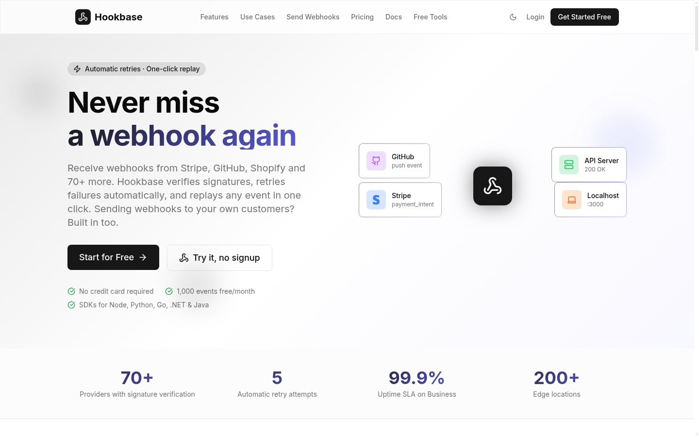 Homepage of the website, as captured