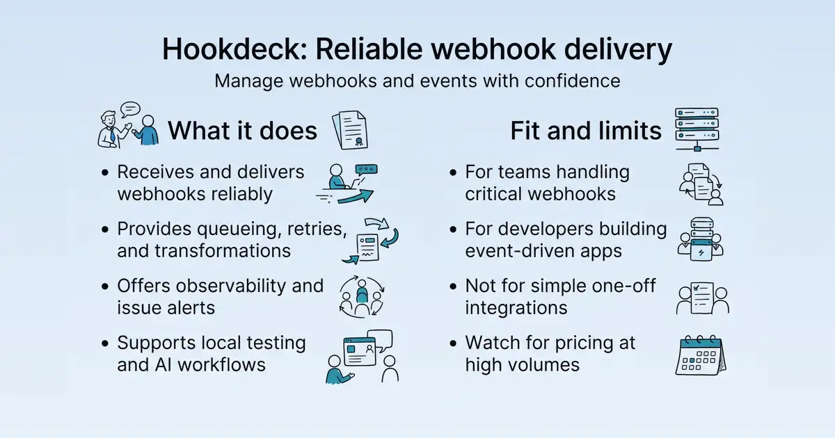 Hookdeck Event Gateway at a glance