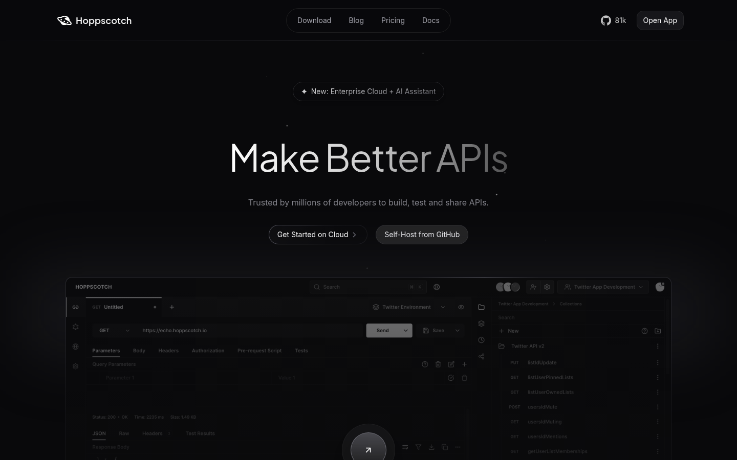 Homepage of the website, as captured