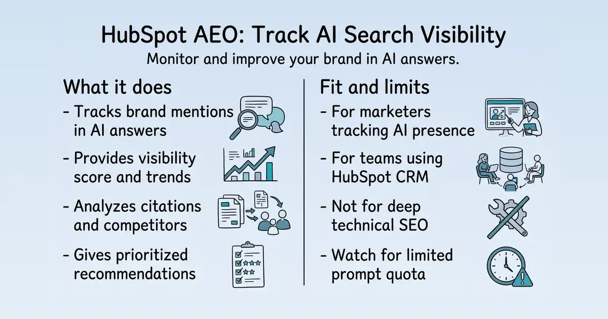 HubSpot AEO at a glance
