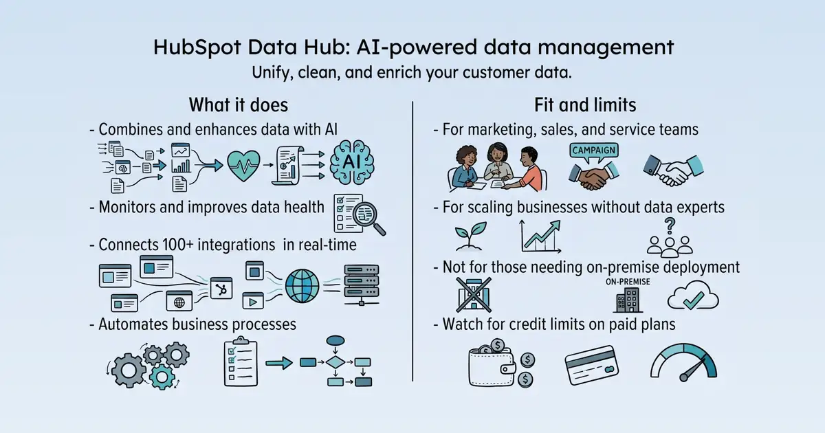 HubSpot Data Hub at a glance