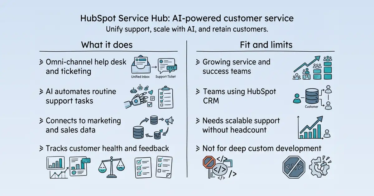 HubSpot Service Hub at a glance