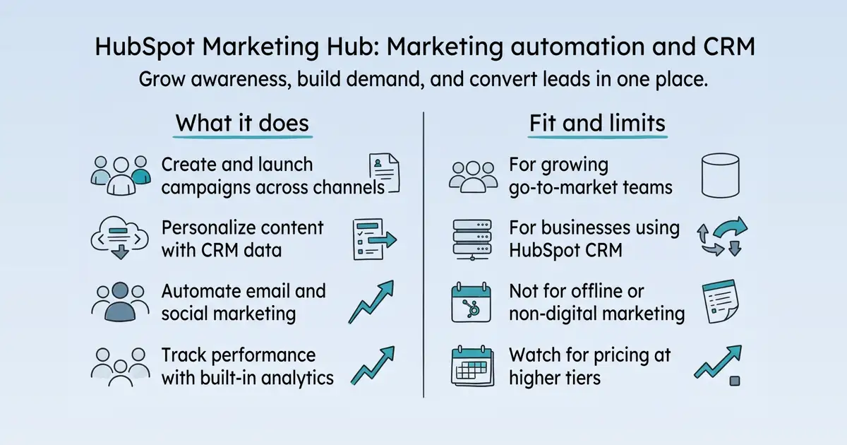 HubSpot Marketing Hub at a glance