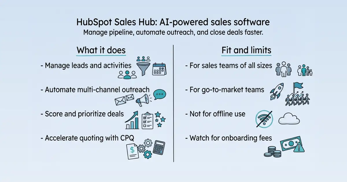 HubSpot Sales Hub at a glance