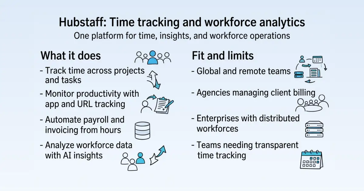 Hubstaff at a glance