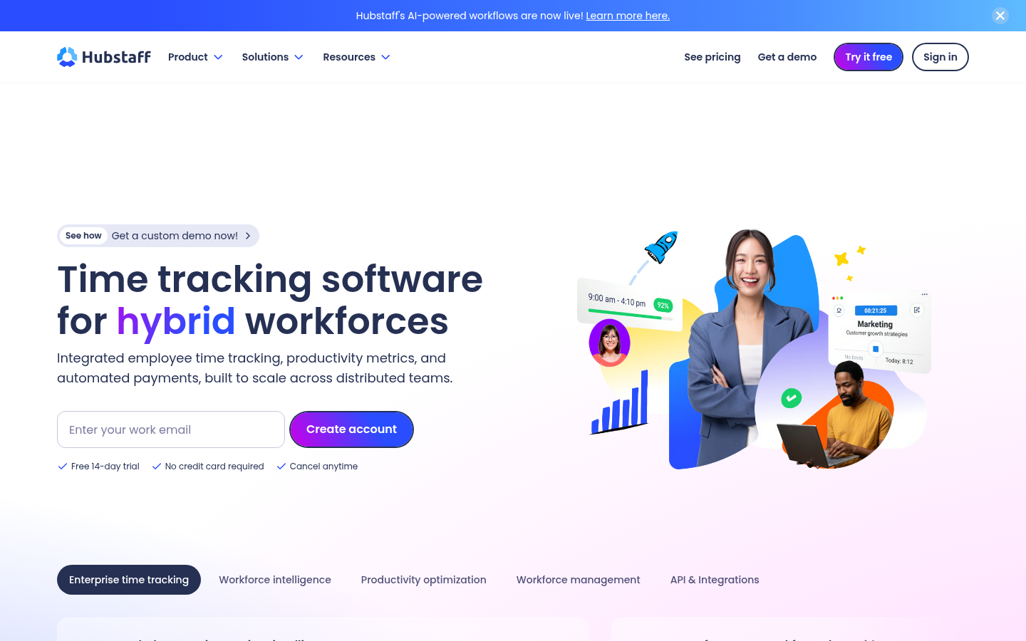 Homepage of the website, as captured