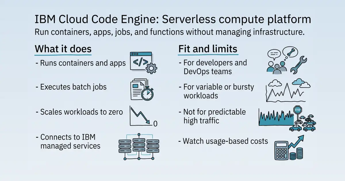 IBM Cloud Code Engine at a glance